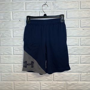 Navy and Grey Under Armour athletic shorts